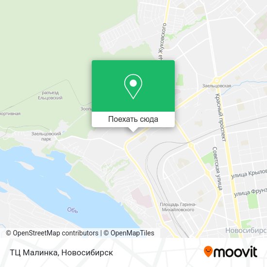 Карта ТЦ Малинка