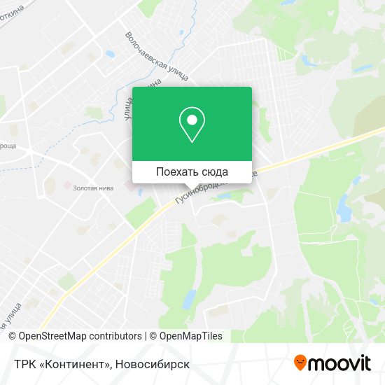 Карта ТРК «Континент»