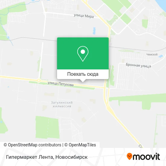 Карта Гипермаркет Лента