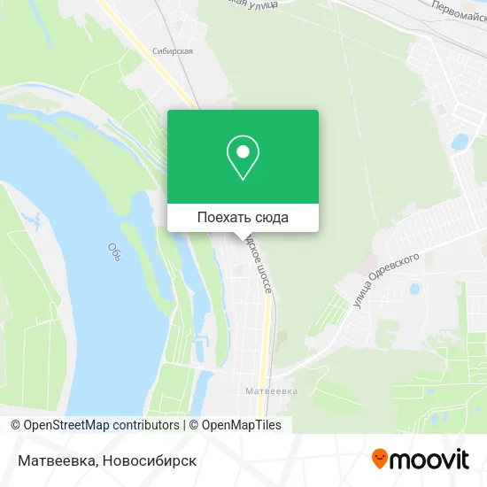 Карта Матвеевка