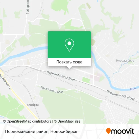 Карта Первомайский район