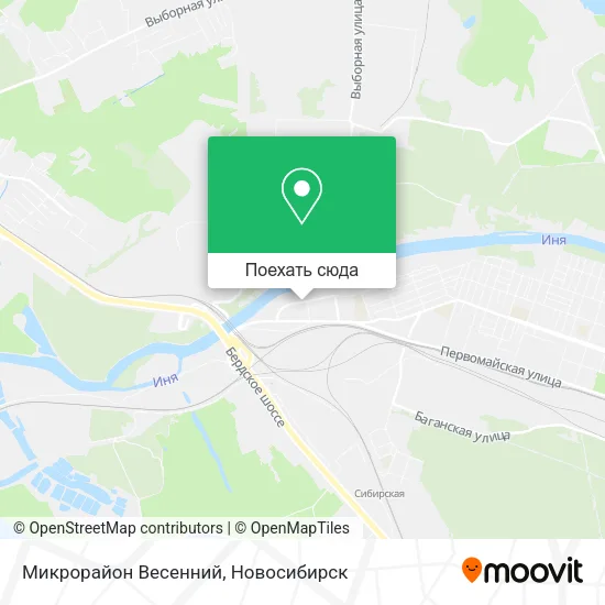 Карта Микрорайон Весенний