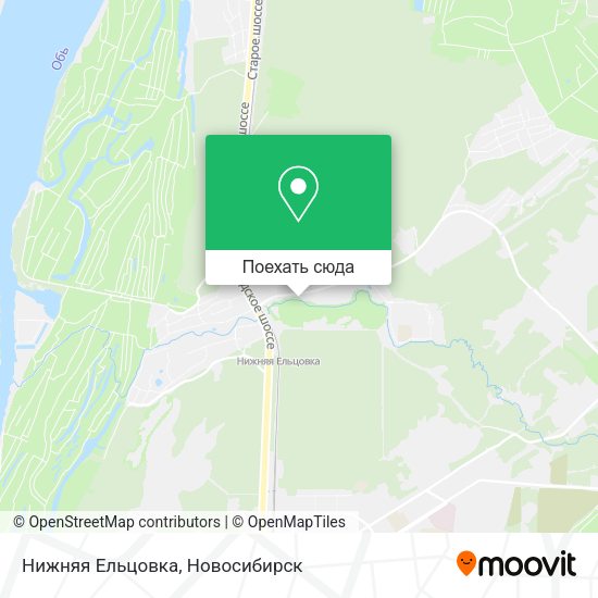 Карта Нижняя Ельцовка
