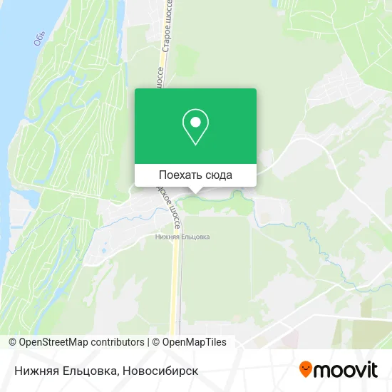 Карта Нижняя Ельцовка
