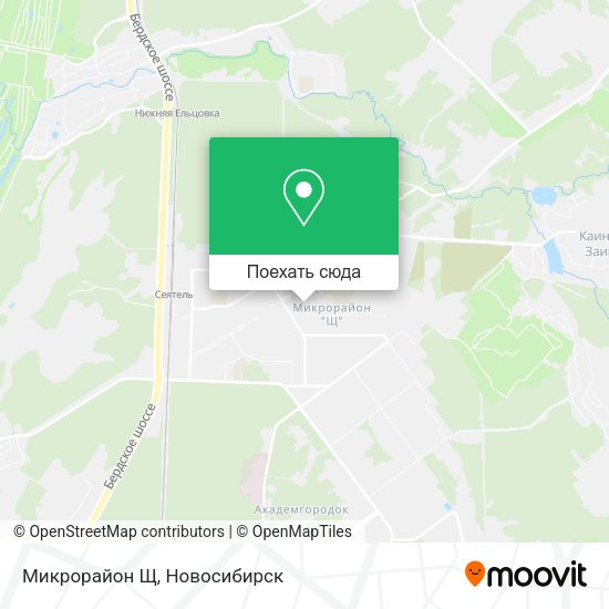 Карта Микрорайон Щ