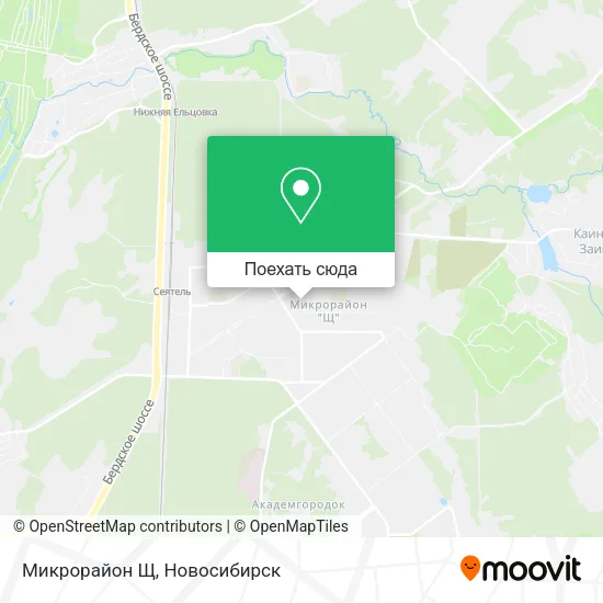 Карта Микрорайон Щ