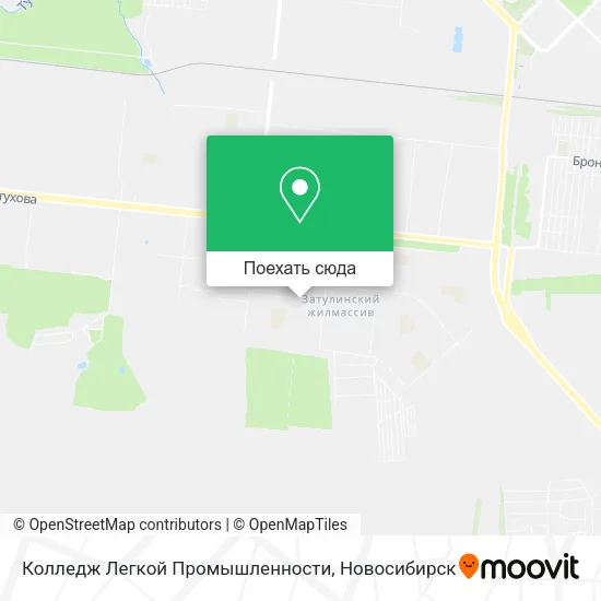 Карта Колледж Легкой Промышленности