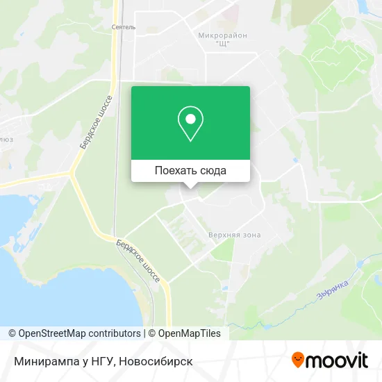 Карта Минирампа у НГУ