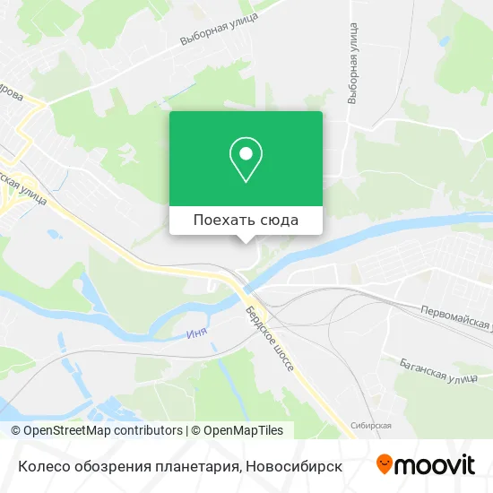 Карта Колесо обозрения планетария