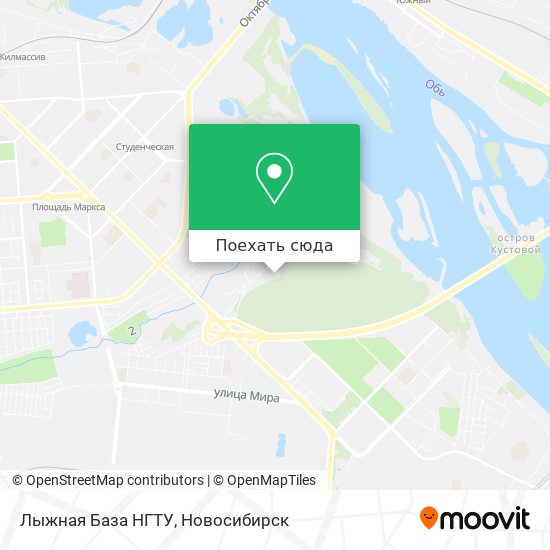 Карта Лыжная База НГТУ