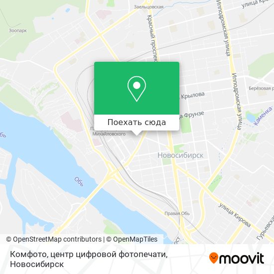 Карта Комфото, центр цифровой фотопечати
