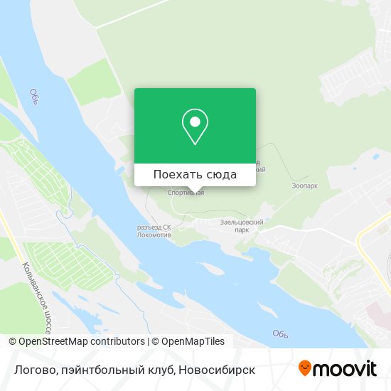 Карта Логово, пэйнтбольный клуб