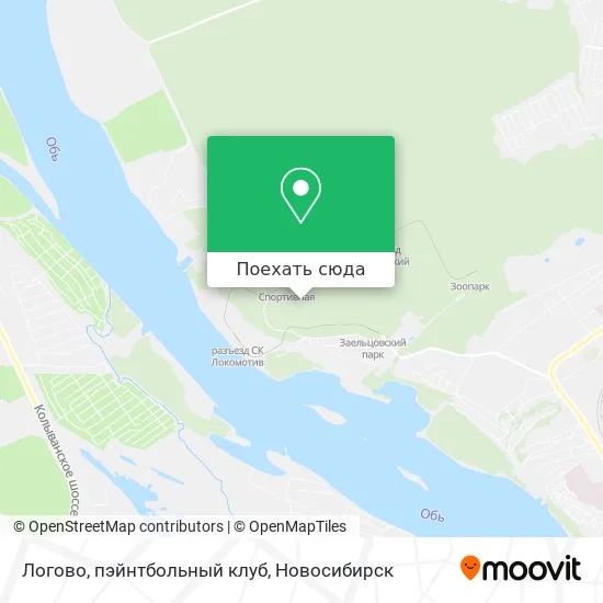 Карта Логово, пэйнтбольный клуб