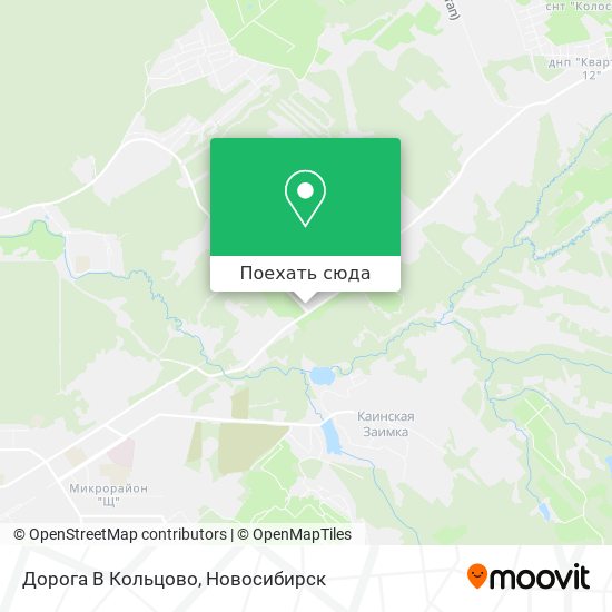 Карта Дорога В Кольцово
