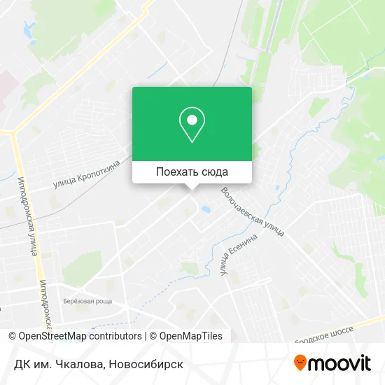 Карта ДК им. Чкалова