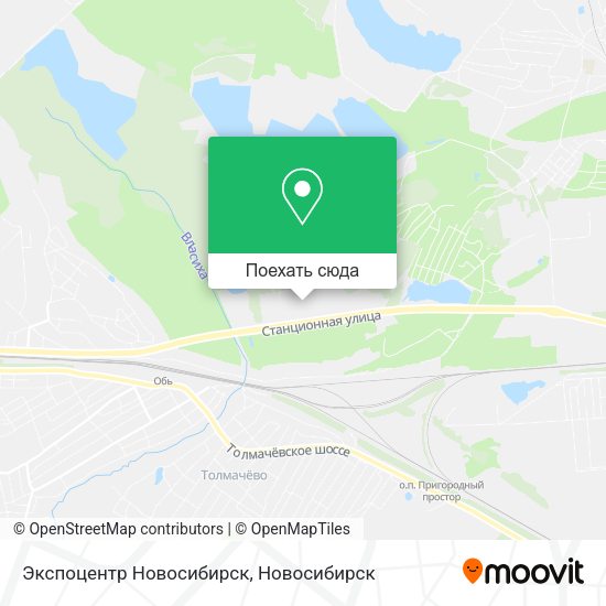 Карта Экспоцентр Новосибирск