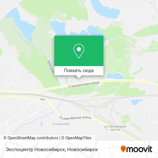 Карта Экспоцентр Новосибирск