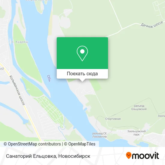 Карта Санаторий  Ельцовка