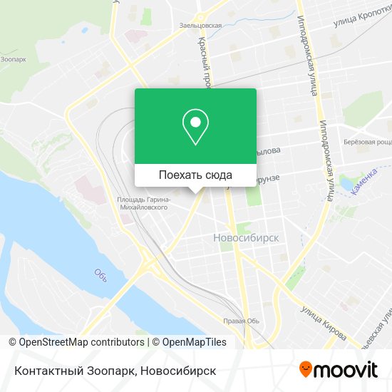 Карта Контактный Зоопарк