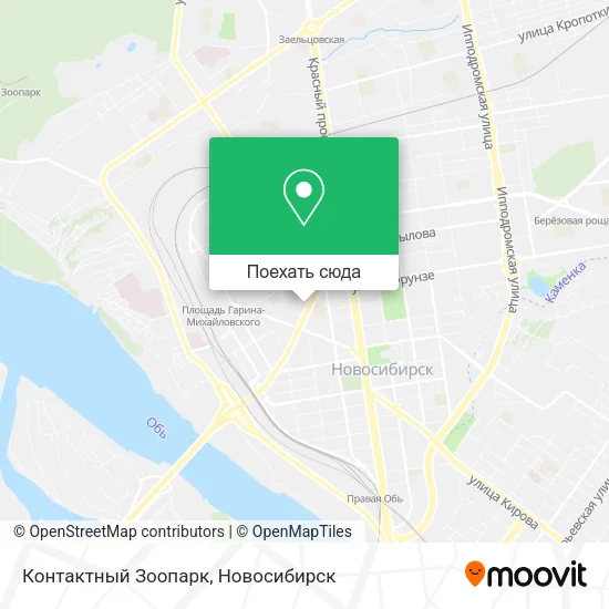 Карта Контактный Зоопарк
