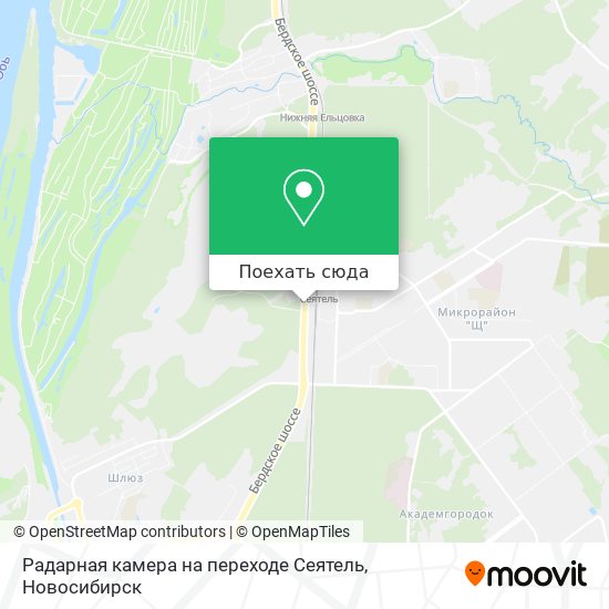 Карта Радарная камера на переходе Сеятель