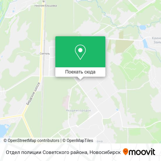Карта Отдел полиции Советского района