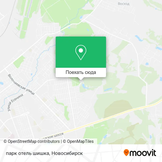 Карта парк отель шишка