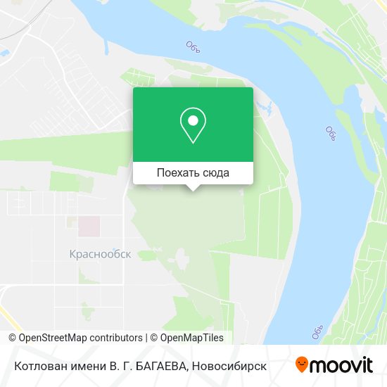Карта Котлован имени В. Г. БАГАЕВА