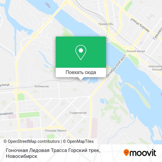 Карта Гоночная Ледовая Трасса  Горский трек