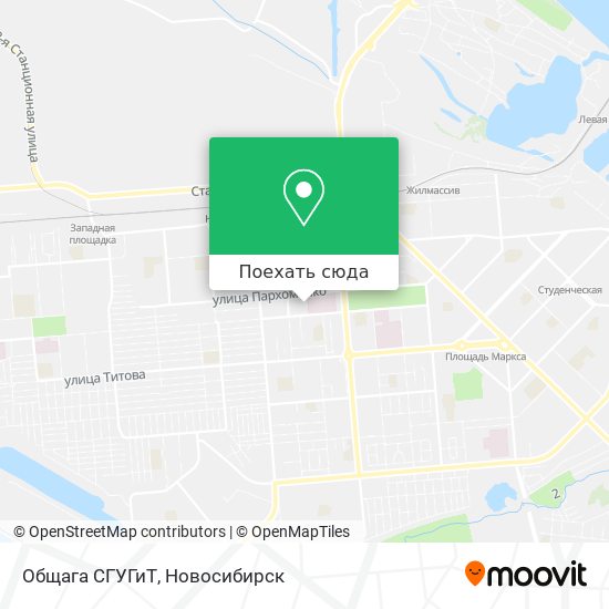 Карта Общага СГУГиТ