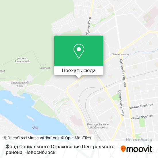 Карта Фонд Социального Страхования Центрального района