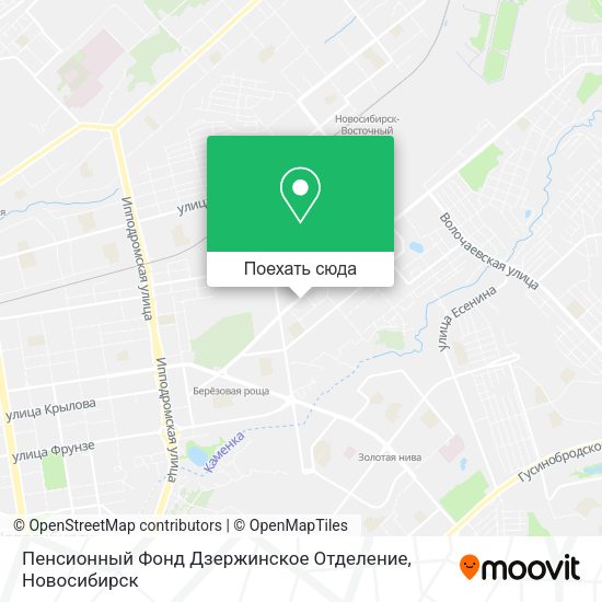 Карта Пенсионный Фонд Дзержинское Отделение