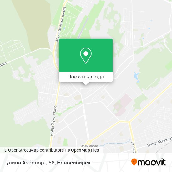 Карта улица Аэропорт, 58