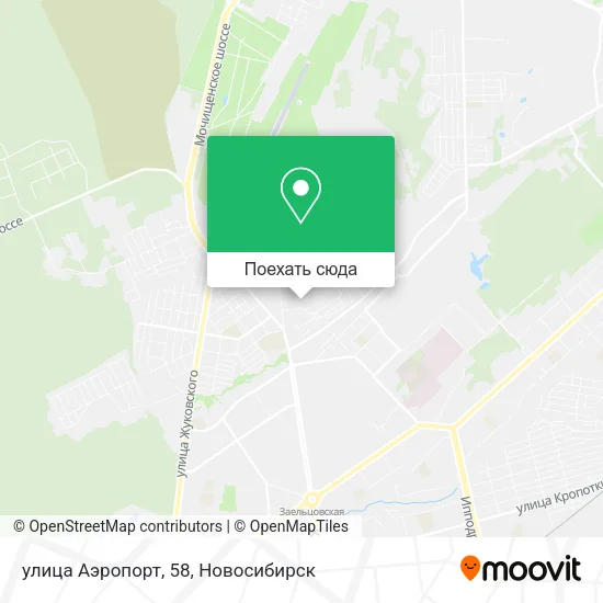 Карта улица Аэропорт, 58