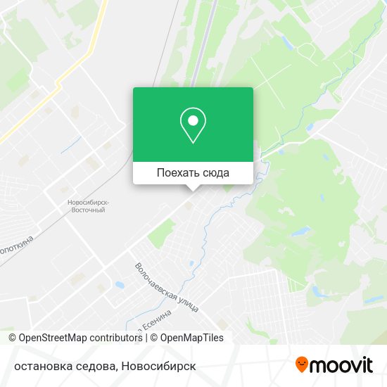 Карта остановка седова
