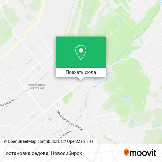 Карта остановка седова