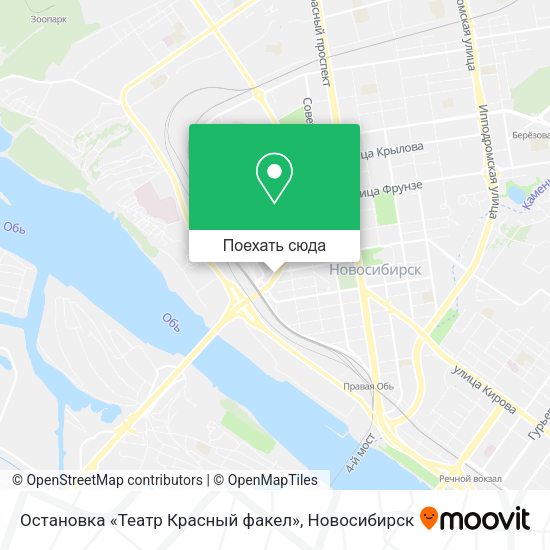 Карта Остановка «Театр Красный факел»
