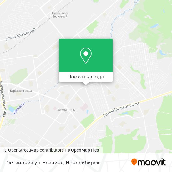 Карта Остановка ул. Есенина