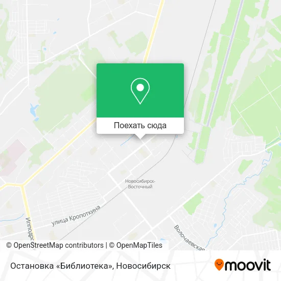 Карта Остановка «Библиотека»