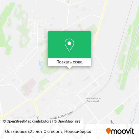 Карта Остановка «25 лет Октября»