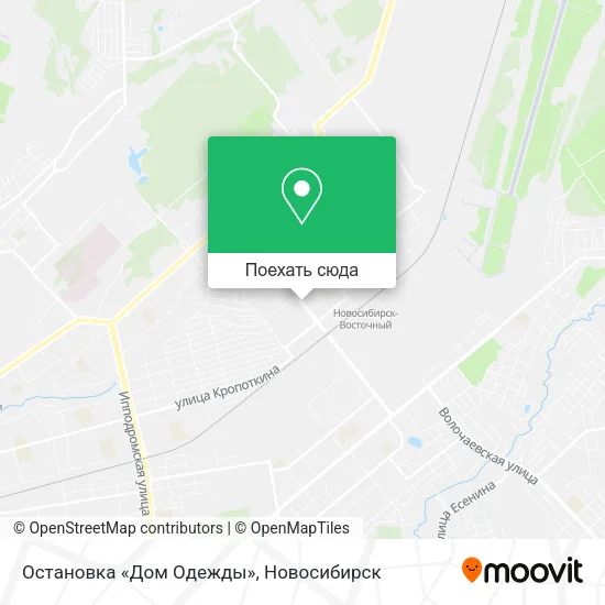 Карта Остановка «Дом Одежды»
