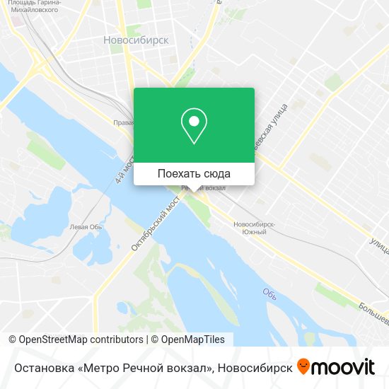 Карта Остановка «Метро Речной вокзал»