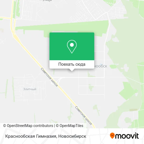 Карта Краснообская Гимназия