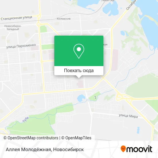 Карта Аллея Молодёжная