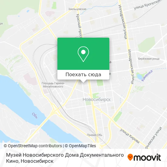 Карта Музей Новосибирского Дома Документального Кино