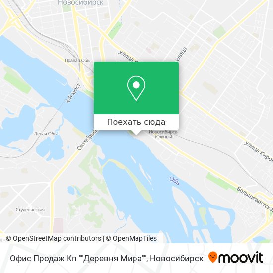 Карта Офис Продаж Кп ""Деревня Мира""