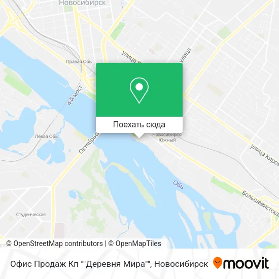 Карта Офис Продаж Кп ""Деревня Мира""