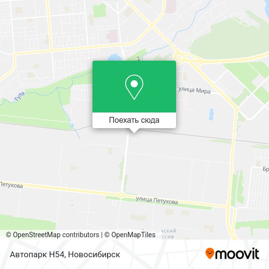 Карта Автопарк Н54