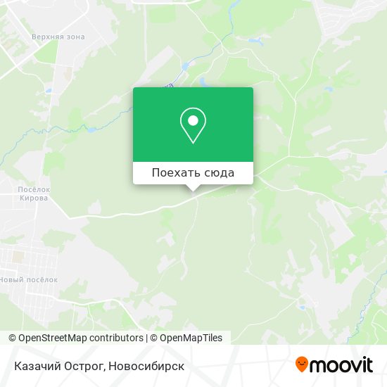 Карта Казачий Острог
