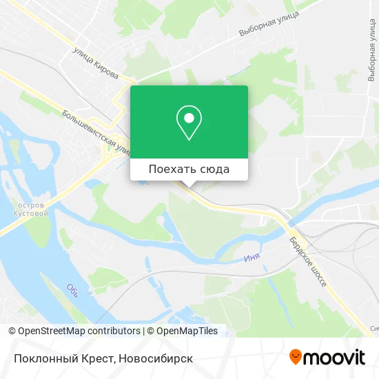 Карта Поклонный Крест